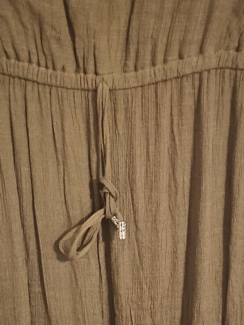 Indigo Rose Sleeveless Olive Maxi Dress with Lace Trim - Picture 10 of 10